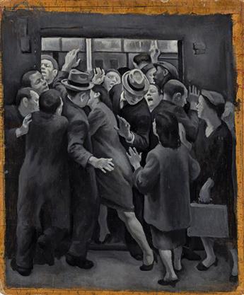 DANIEL CELENTANO (1902-1980) Untitled, (Subway), and Untitled, (Demonstration).